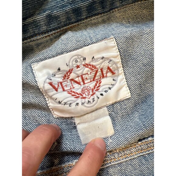 Venezia Denim Blue Jean Jacket Button Front 2X - Picture 4 of 7